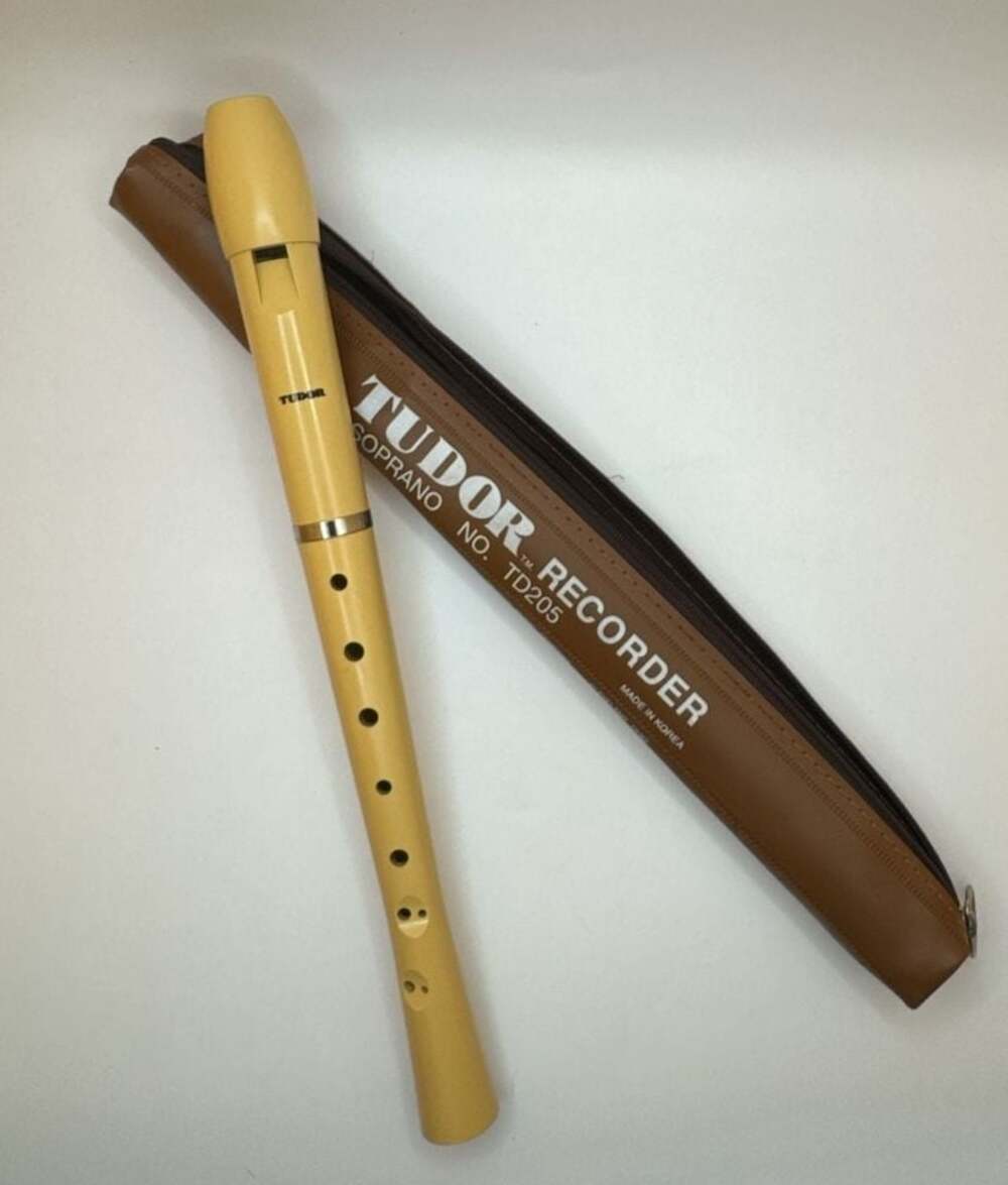 Tudor Recorder/ flute soprano No. TD205 Cleveland Ohio made in Korea